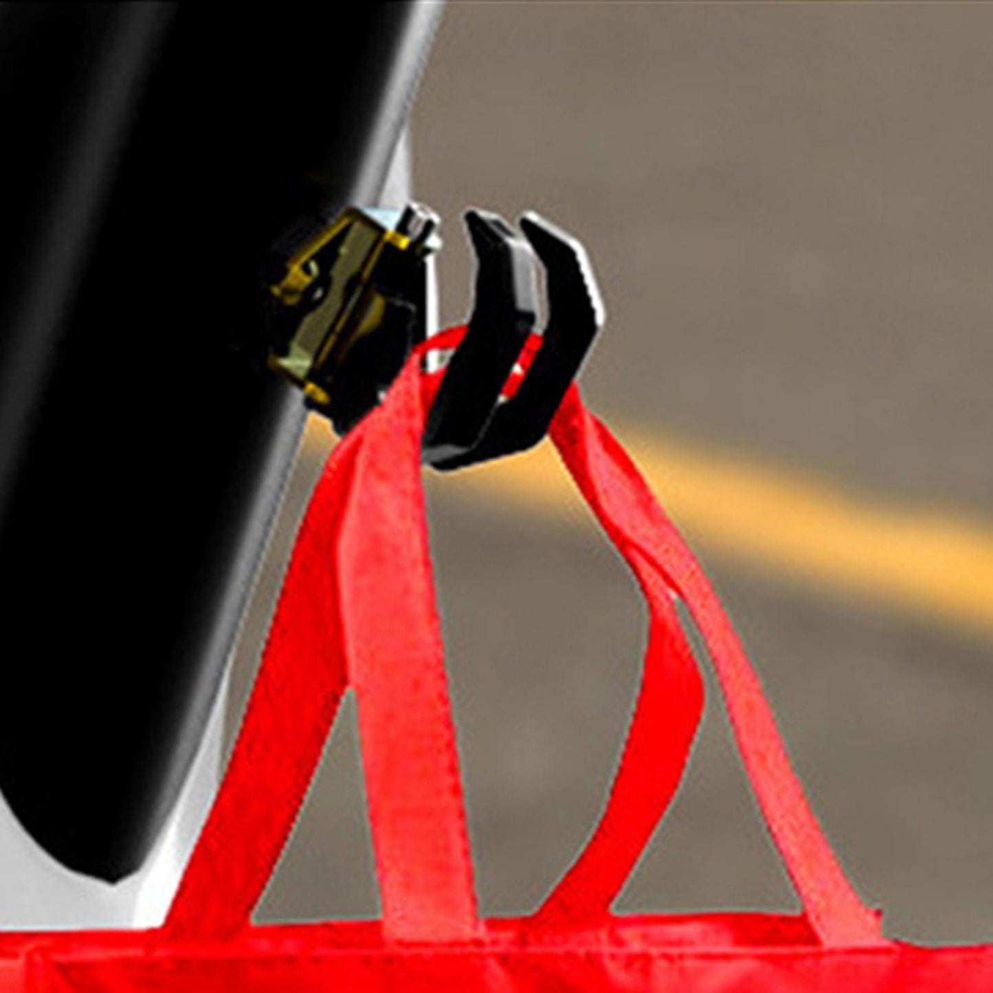 Motorcycle Scooter Luggage Helmet Holder Hook Bag Hanger With Screw Black