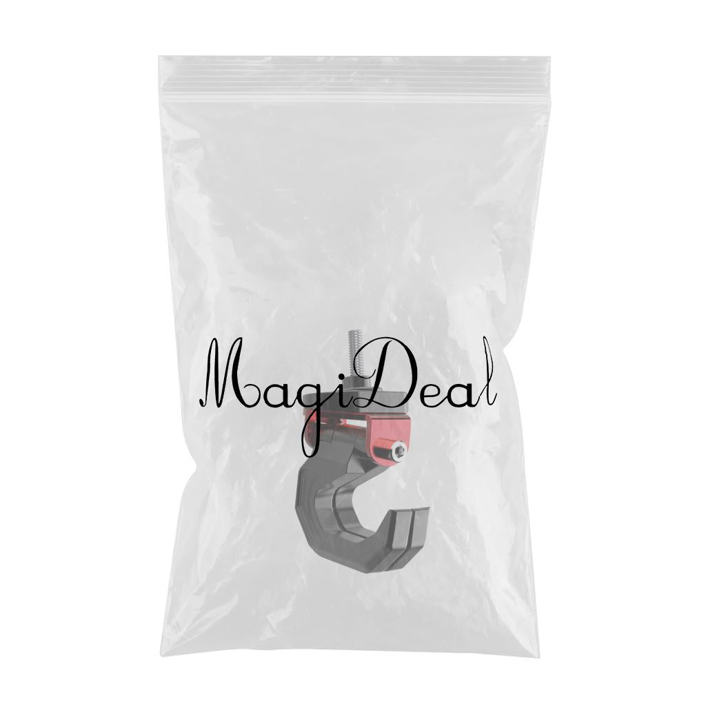 Motorcycle Scooter Luggage Helmet Holder Hook Bag Hanger With Screw Red