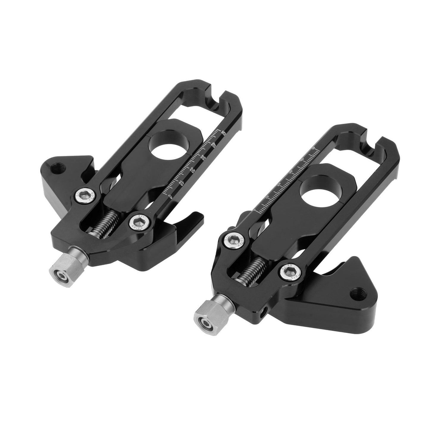 Rear Axle Spindle Chain Adjusters for Honda CB650F CBR650F Black
