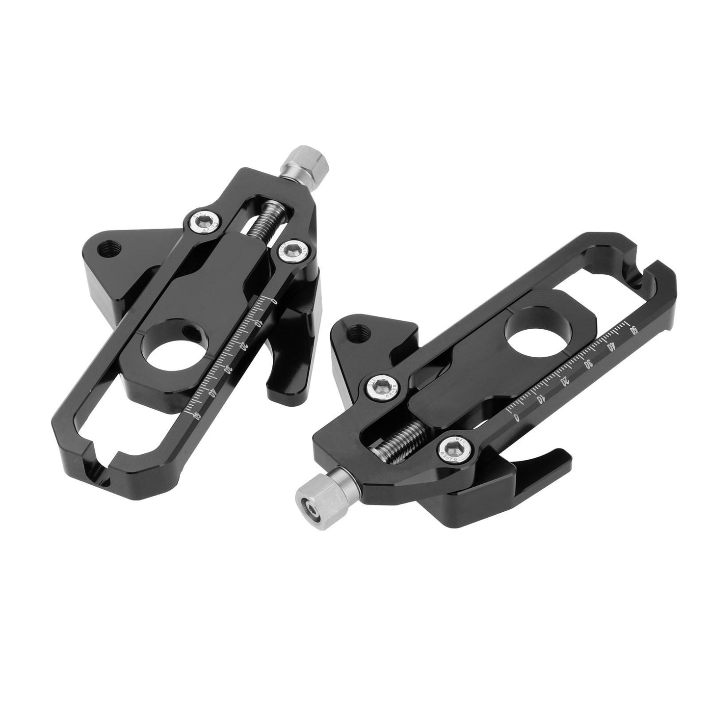 Rear Axle Spindle Chain Adjusters for Honda CB650F CBR650F Black