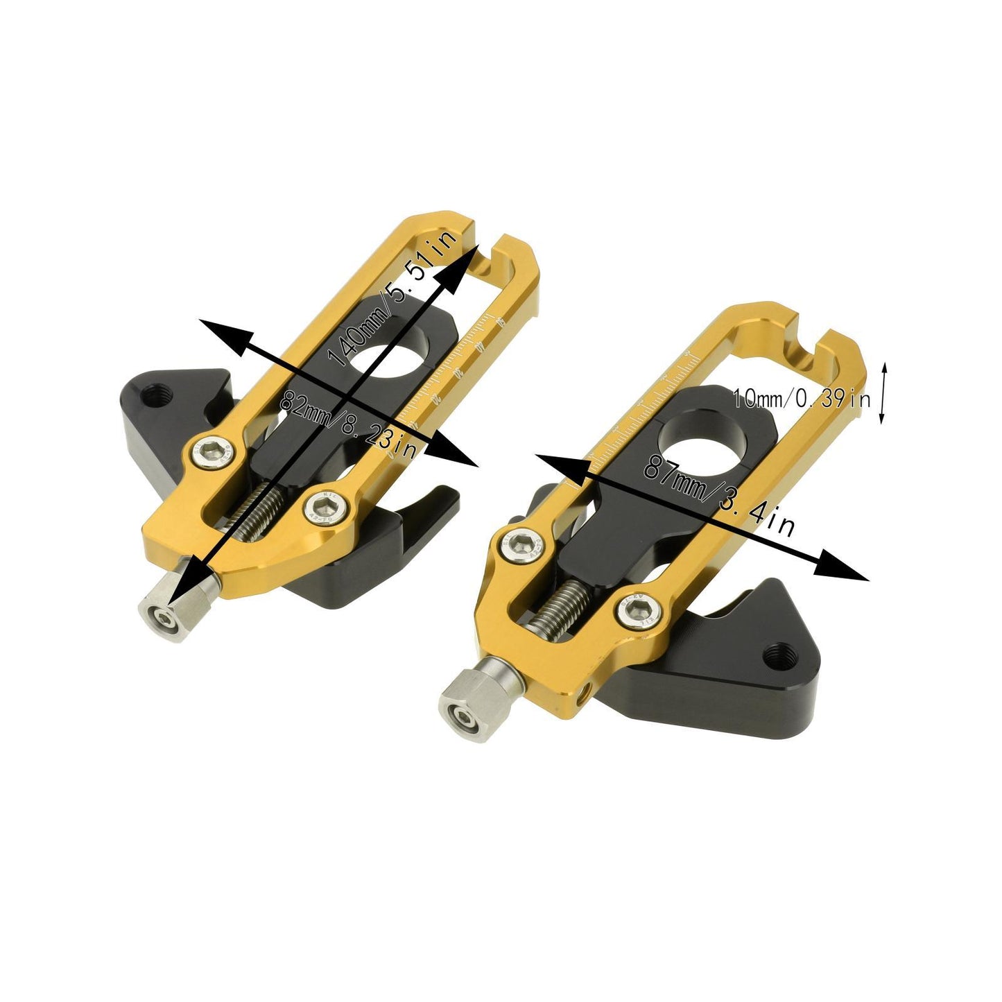 Rear Axle Spindle Chain Adjusters for Honda CB650F CBR650F Golden
