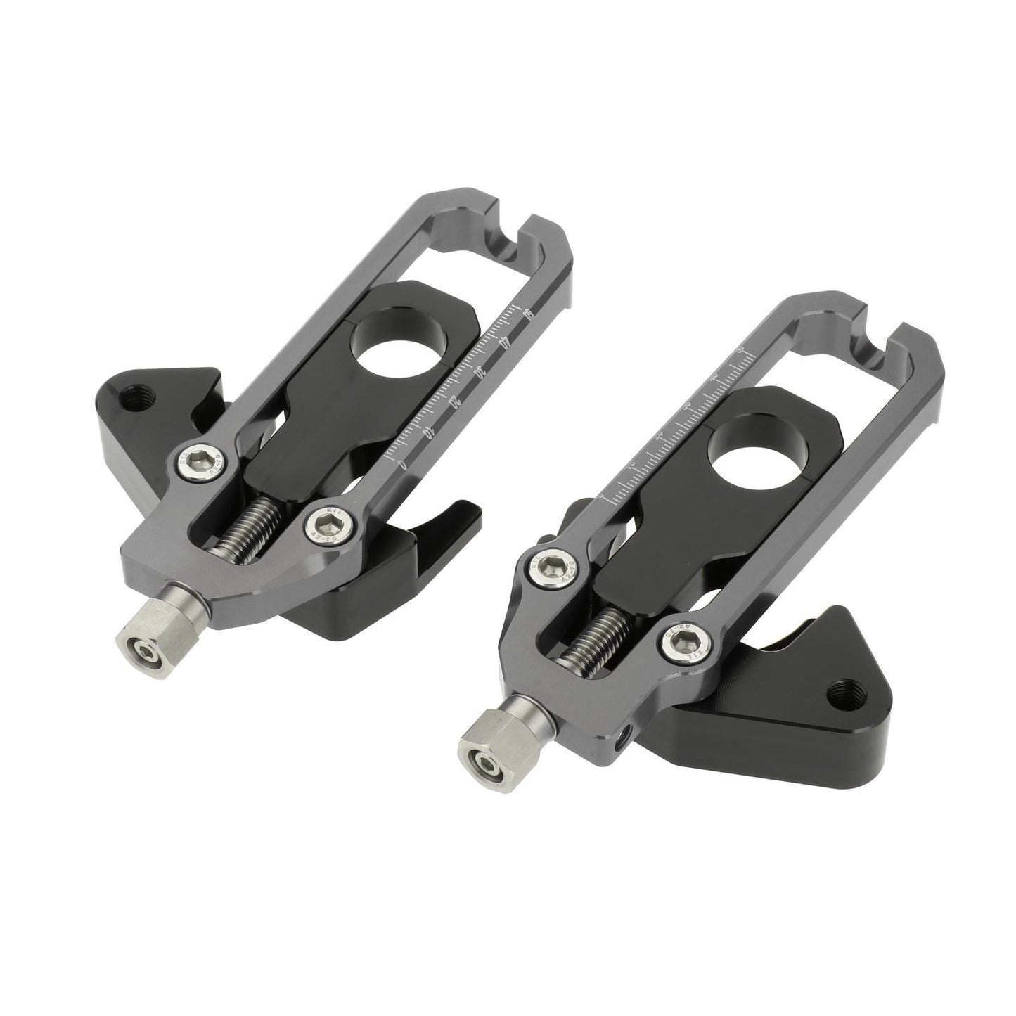 Rear Axle Spindle Chain Adjusters for Honda CB650F CBR650F Grey
