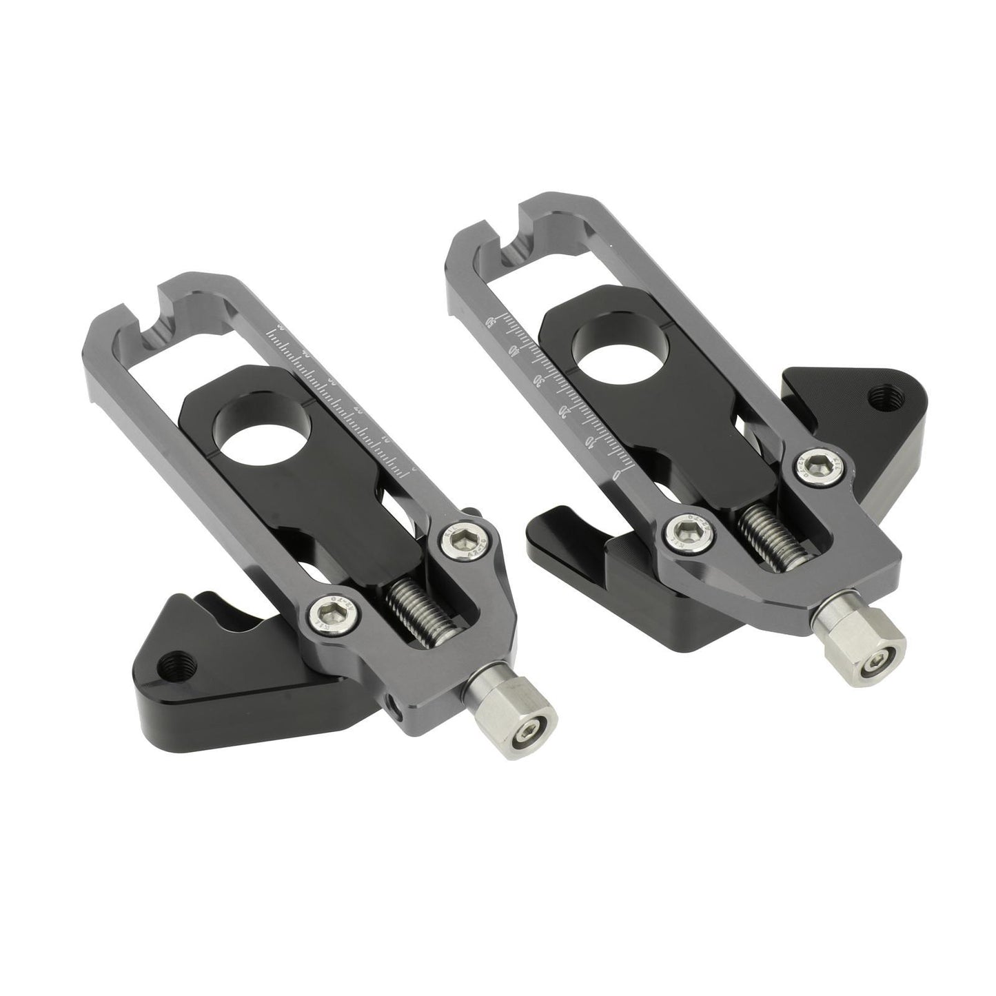 Rear Axle Spindle Chain Adjusters for Honda CB650F CBR650F Grey