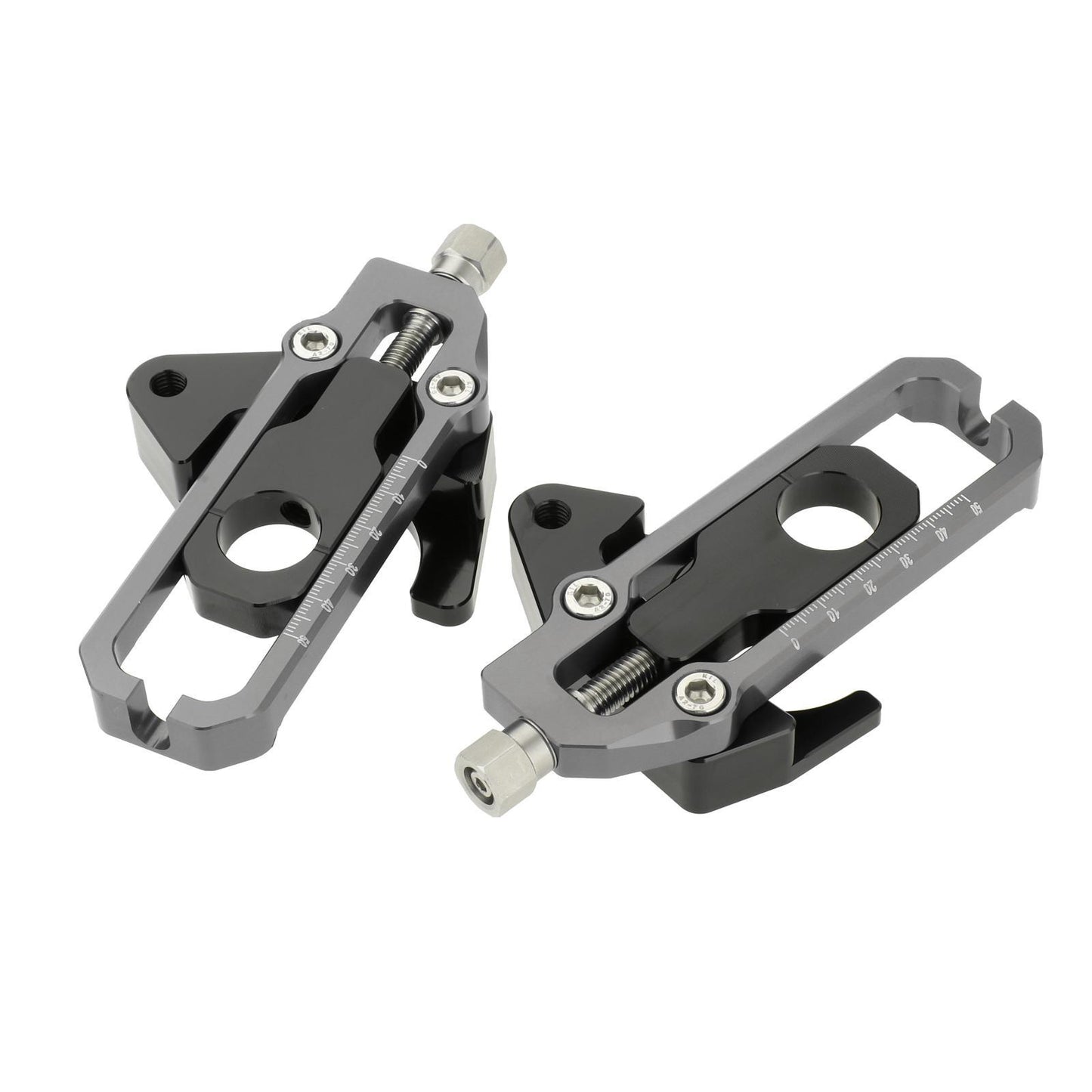Rear Axle Spindle Chain Adjusters for Honda CB650F CBR650F Grey