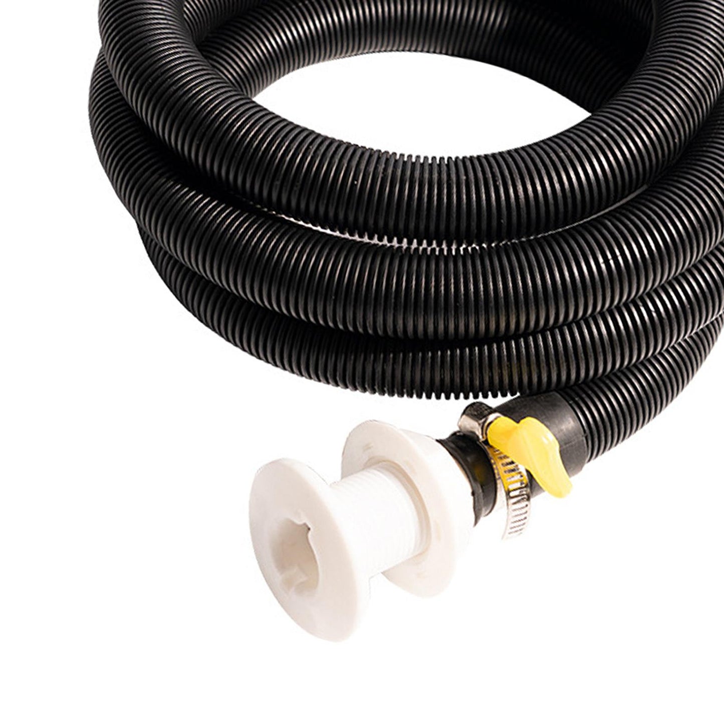Bilge Pump Hose 3/4-Inch Dia Flexible with 2 Clamps and Thru-Hull Fitting
