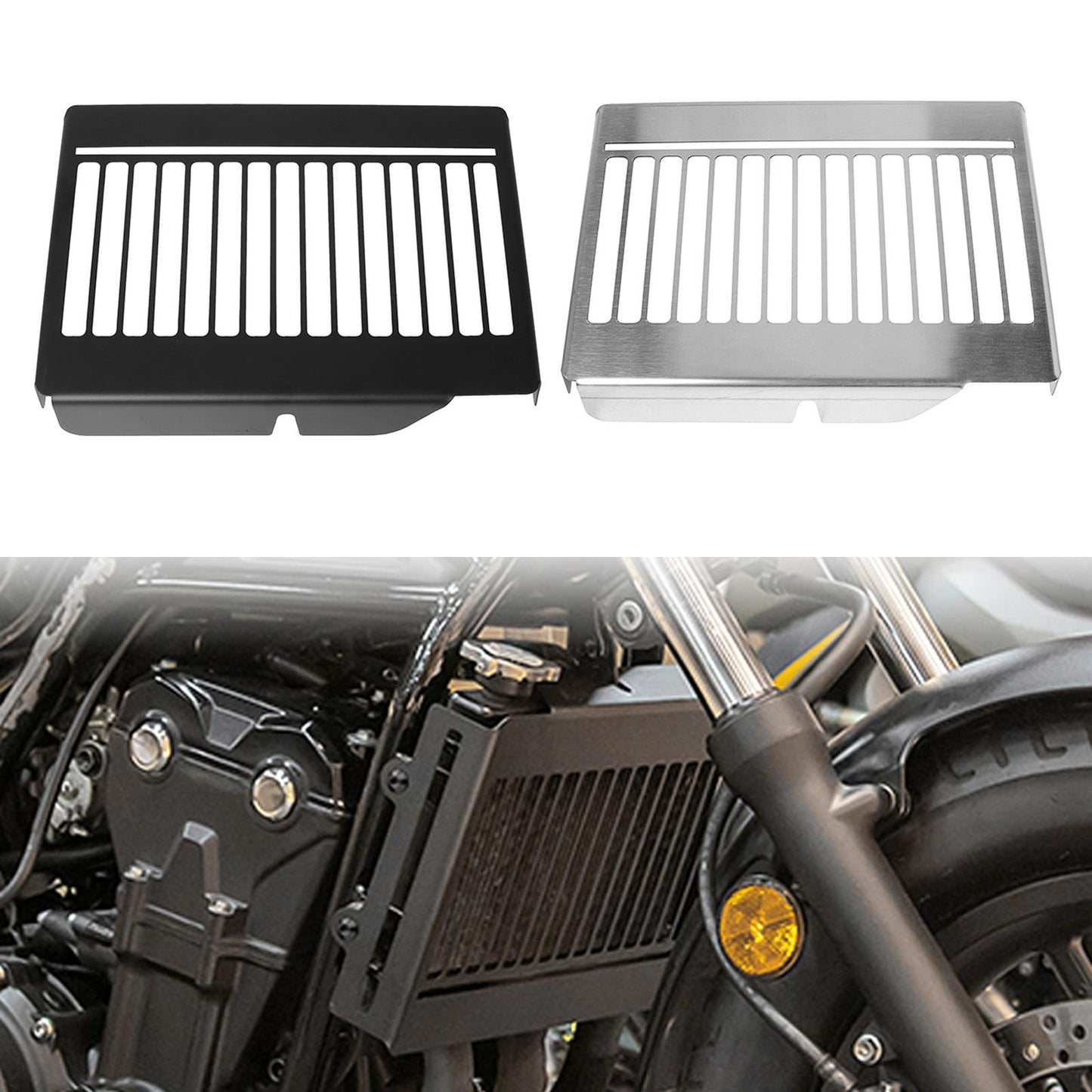 Radiator Guard Protective Cover Grill Cooler For Honda REBEL CMX500 CMX300 Black