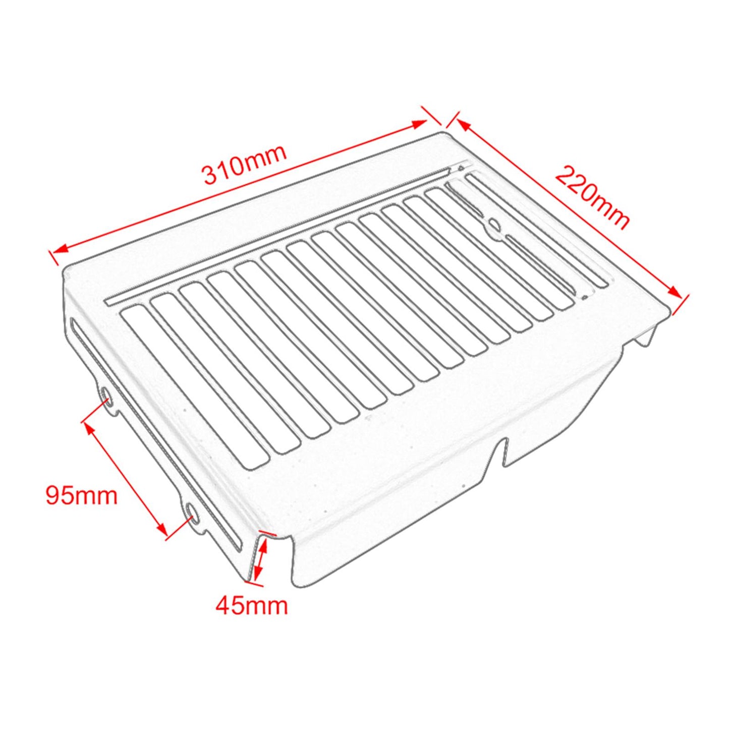 Radiator Guard Protective Cover Grill Cooler For Honda REBEL CMX500 CMX300 Silver