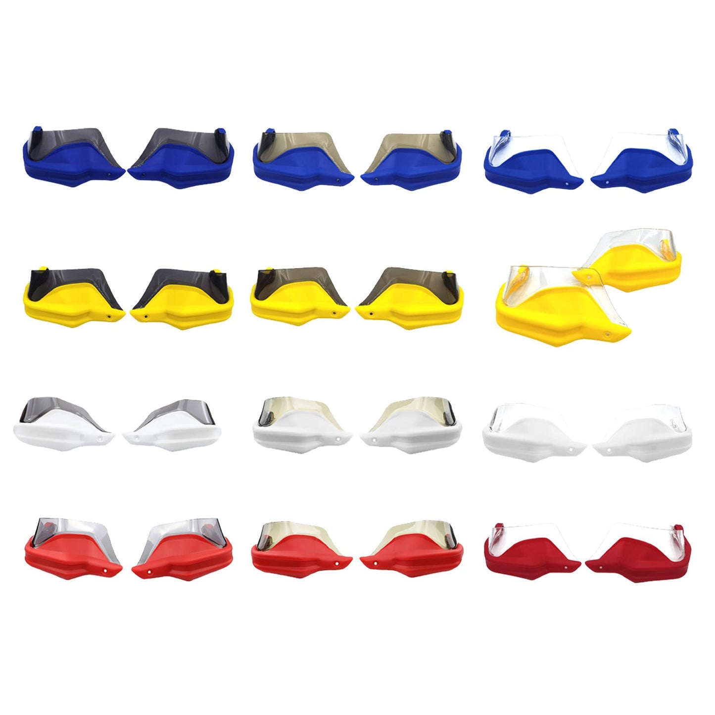 Motorcycle Hand Guard Hand Shield Protector Blue Transparent