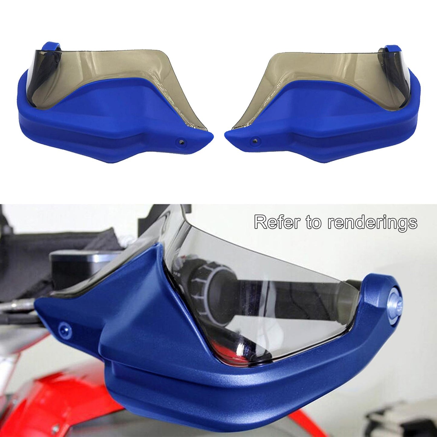 Motorcycle Hand Guard Hand Shield Protector Blue Brown