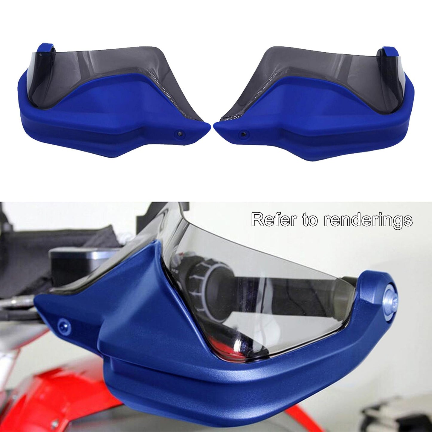 Motorcycle Hand Guard Hand Shield Protector Blue Gray