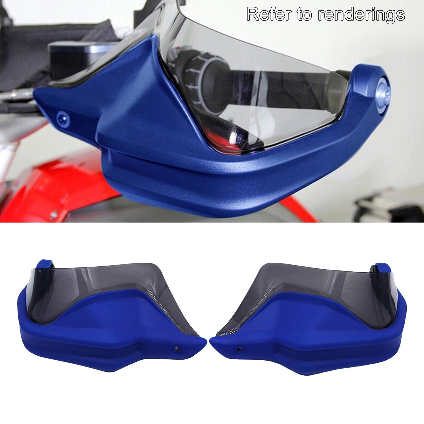Motorcycle Hand Guard Hand Shield Protector Blue Gray