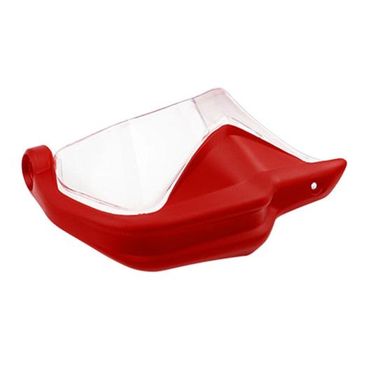 Motorcycle Hand Guard Hand Shield Protector Red Transparent