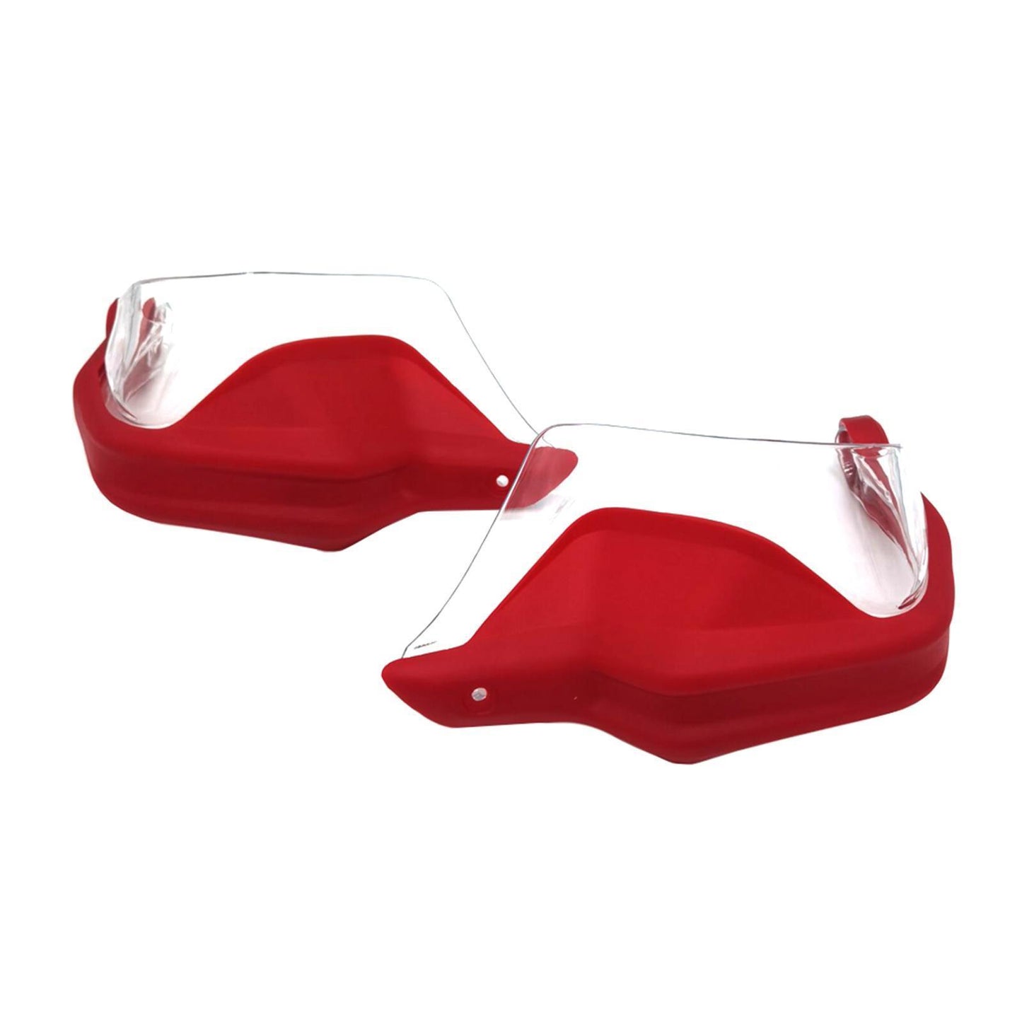 Motorcycle Hand Guard Hand Shield Protector Red Transparent