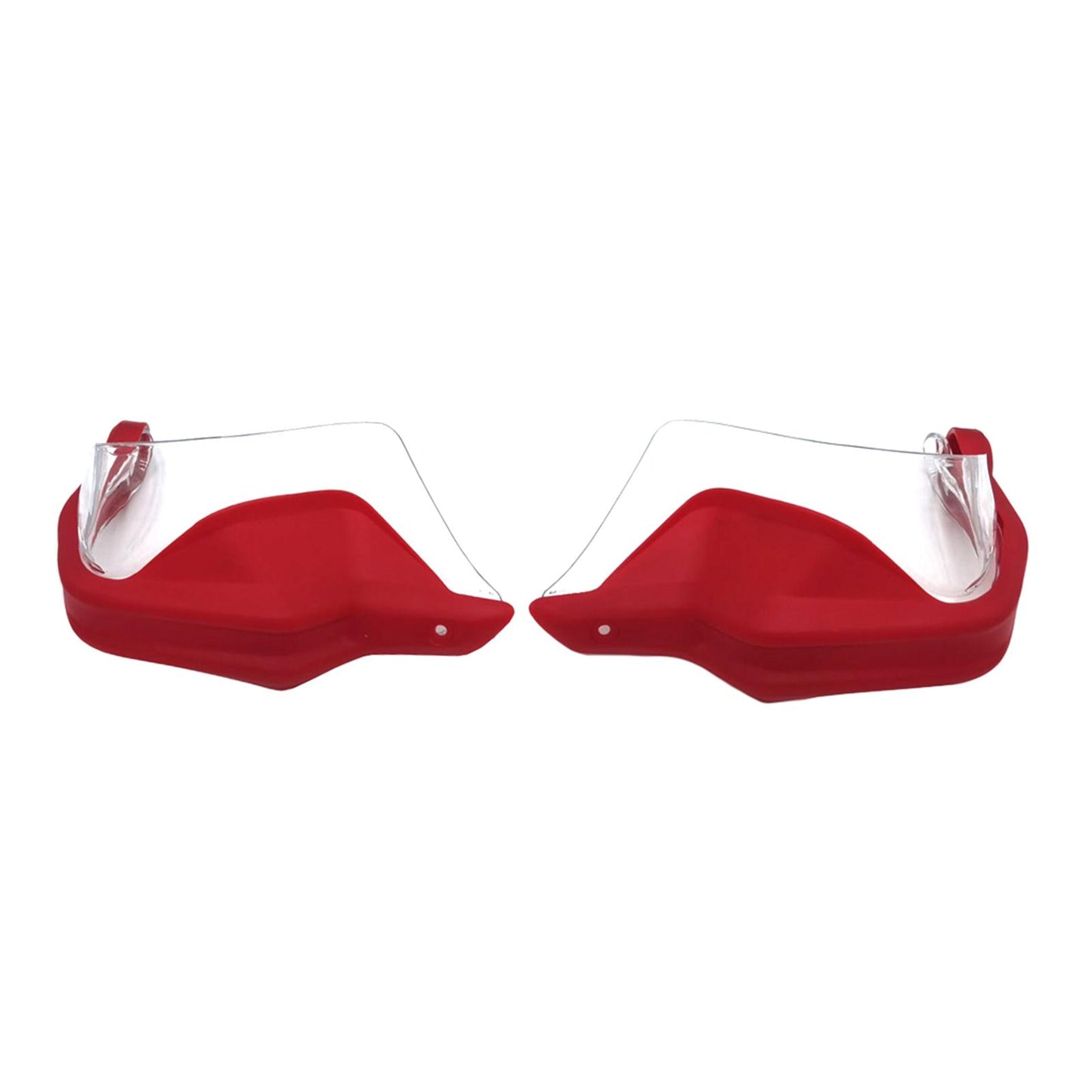 Motorcycle Hand Guard Hand Shield Protector Red Transparent