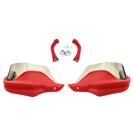 Motorcycle Hand Guard Hand Shield Protector Red Brown