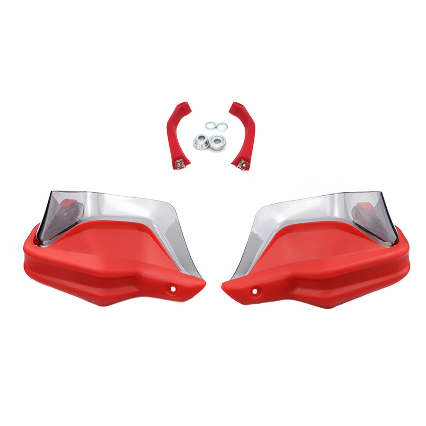 Motorcycle Hand Guard Hand Shield Protector Red Gray