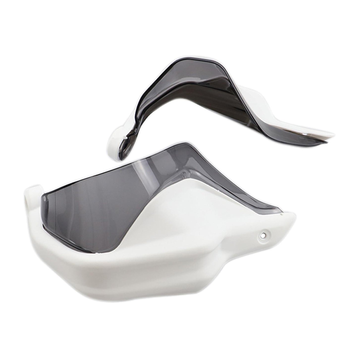 Motorcycle Hand Guard Hand Shield Protector White Gray