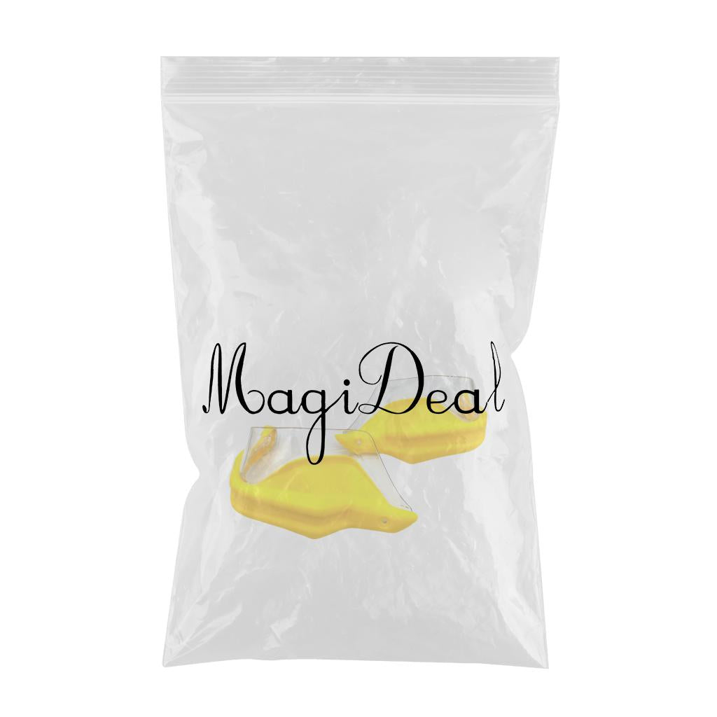 Motorcycle Hand Guard Hand Shield Protector Yellow Transparent