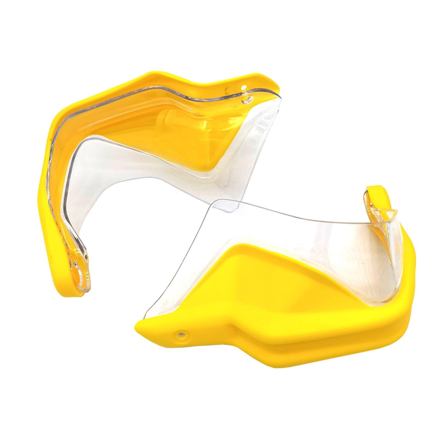 Motorcycle Hand Guard Hand Shield Protector Yellow Transparent
