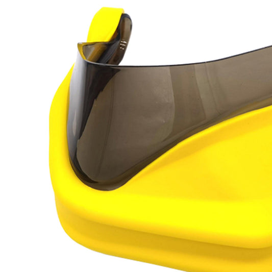 Motorcycle Hand Guard Hand Shield Protector Yellow Brown