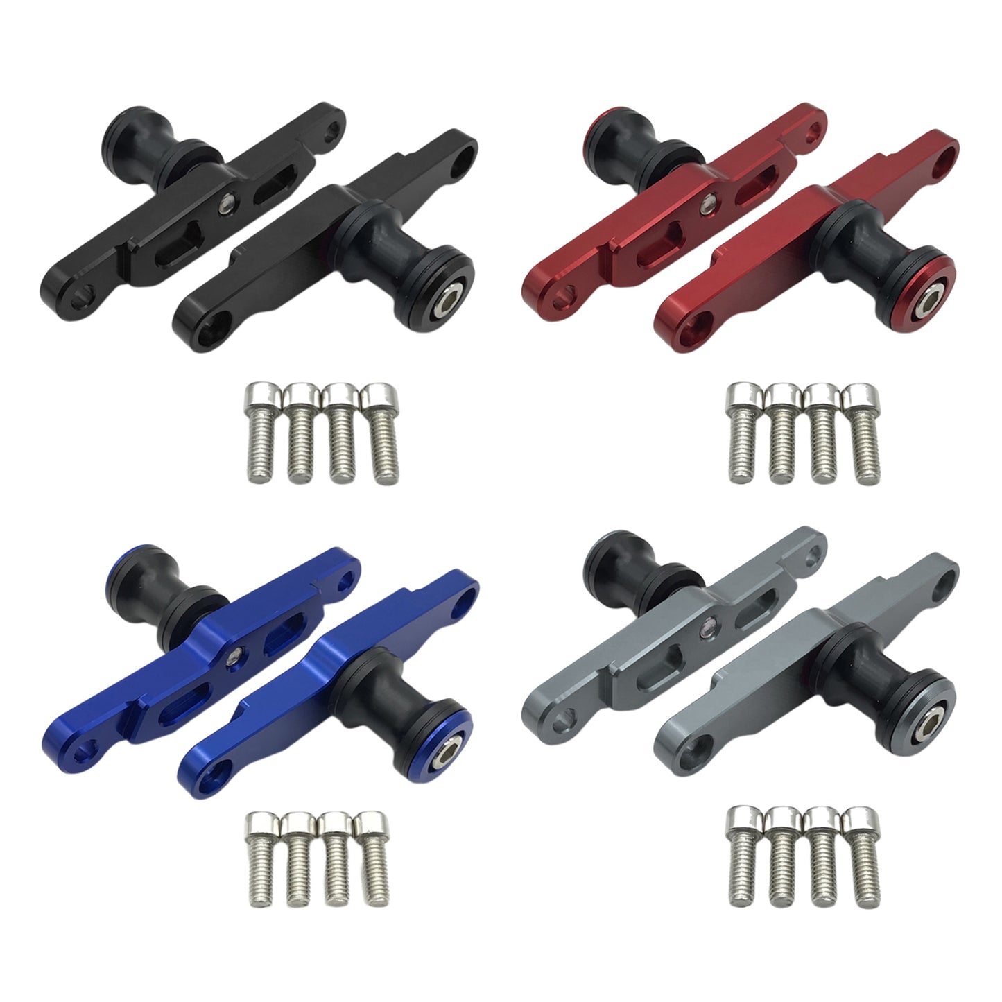 CNC Aluminum Motorcycle Swingarm Sliders Spools for YAMAHA YZF-R6 Black