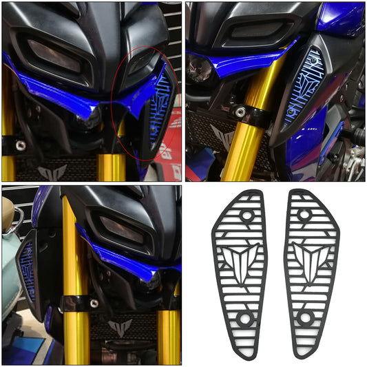 2pcs Motorcycle Air Intake Cover Guard For Yamaha MT-15 18-20  Black