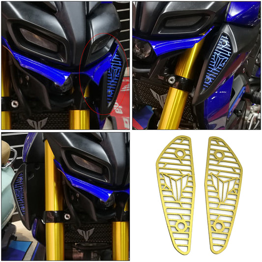 2pcs Motorcycle Air Intake Cover Guard For Yamaha MT-15 18-20  Gold