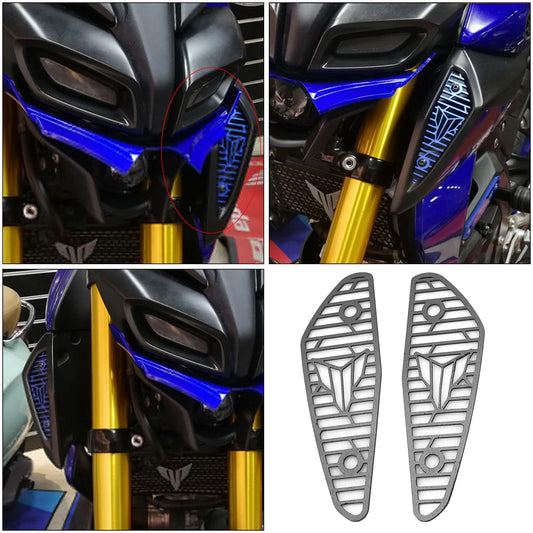 2pcs Motorcycle Air Intake Cover Guard For Yamaha MT-15 18-20  Titanium