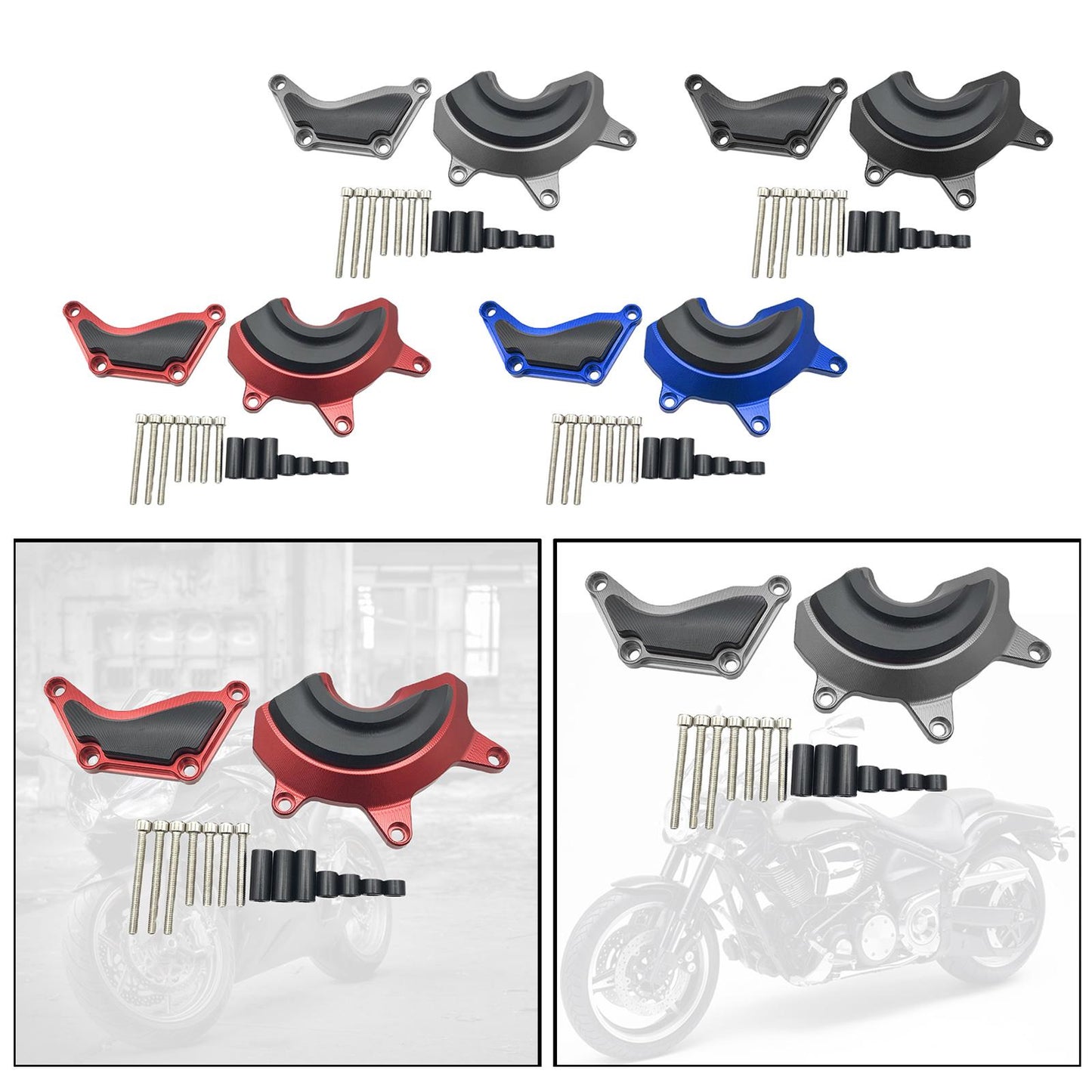 Engine Saver Guard Case Cover Protector Yamaha R6 2019-2021 Replace Black