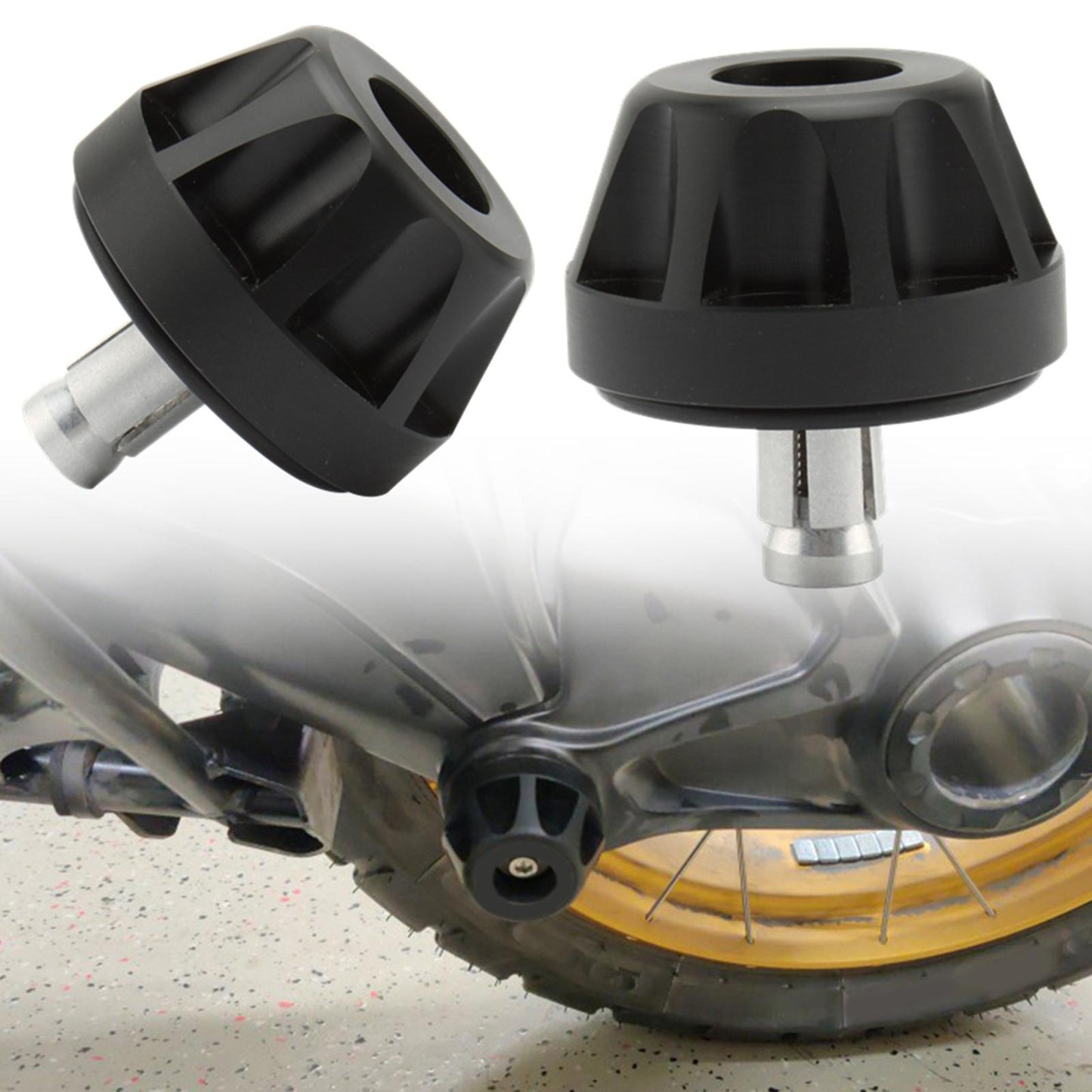 Rear Axle Crash Protection Sliders For BMW R1200GS R1250RT Motorcycle Drop