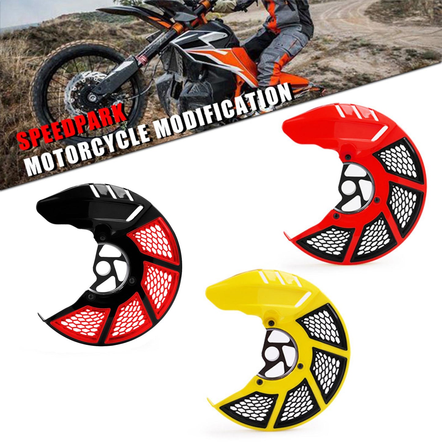 Front Brake Disc Rotor Guard Cover Protector For HONDA CRF250X Black