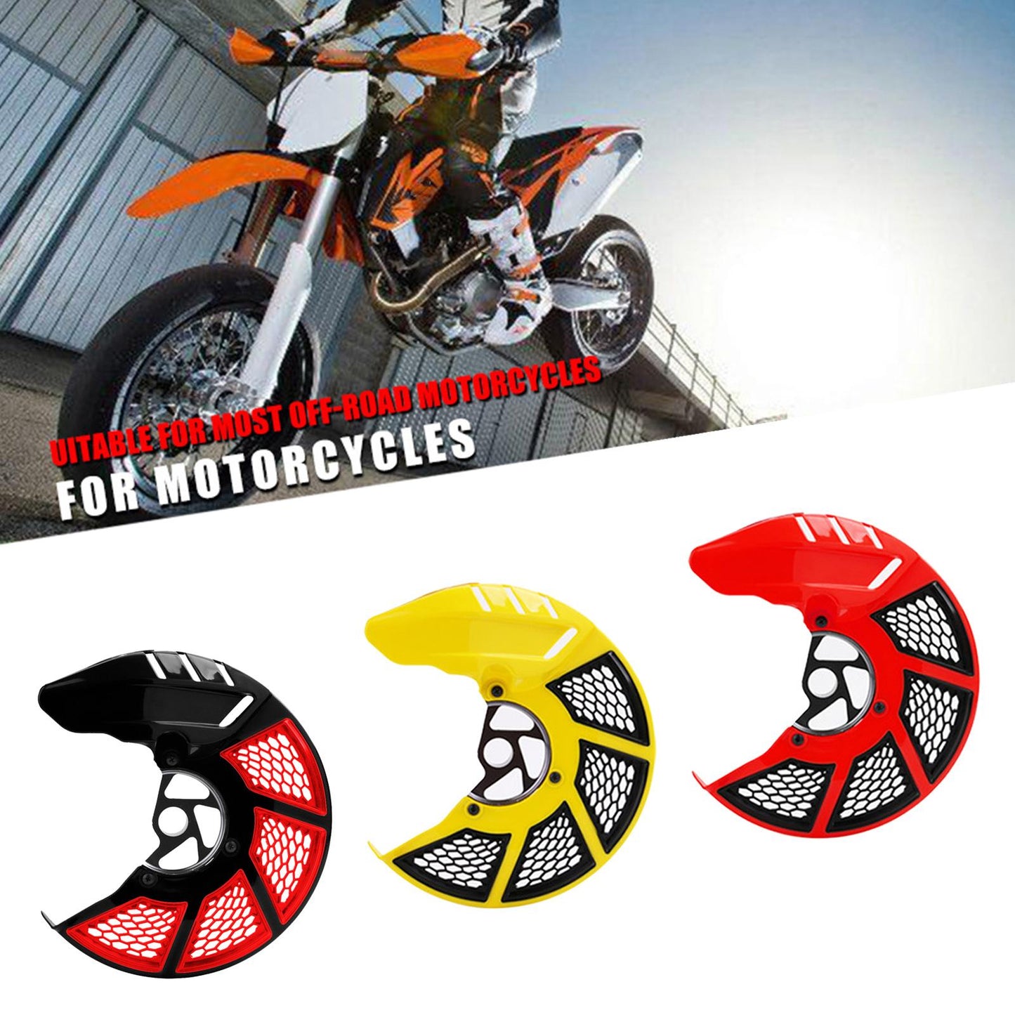 Front Brake Disc Rotor Guard Cover Protector For HONDA CRF250X Black