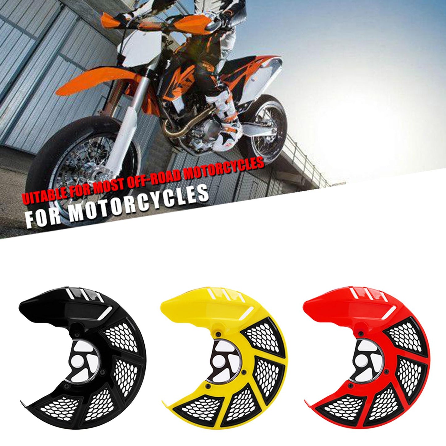 Front Brake Disc Rotor Guard Cover Protector For HONDA CRF250X Black