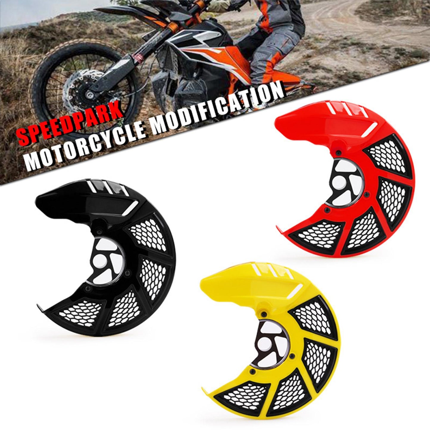 Front Brake Disc Rotor Guard Cover Protector For HONDA CRF250X Yellow