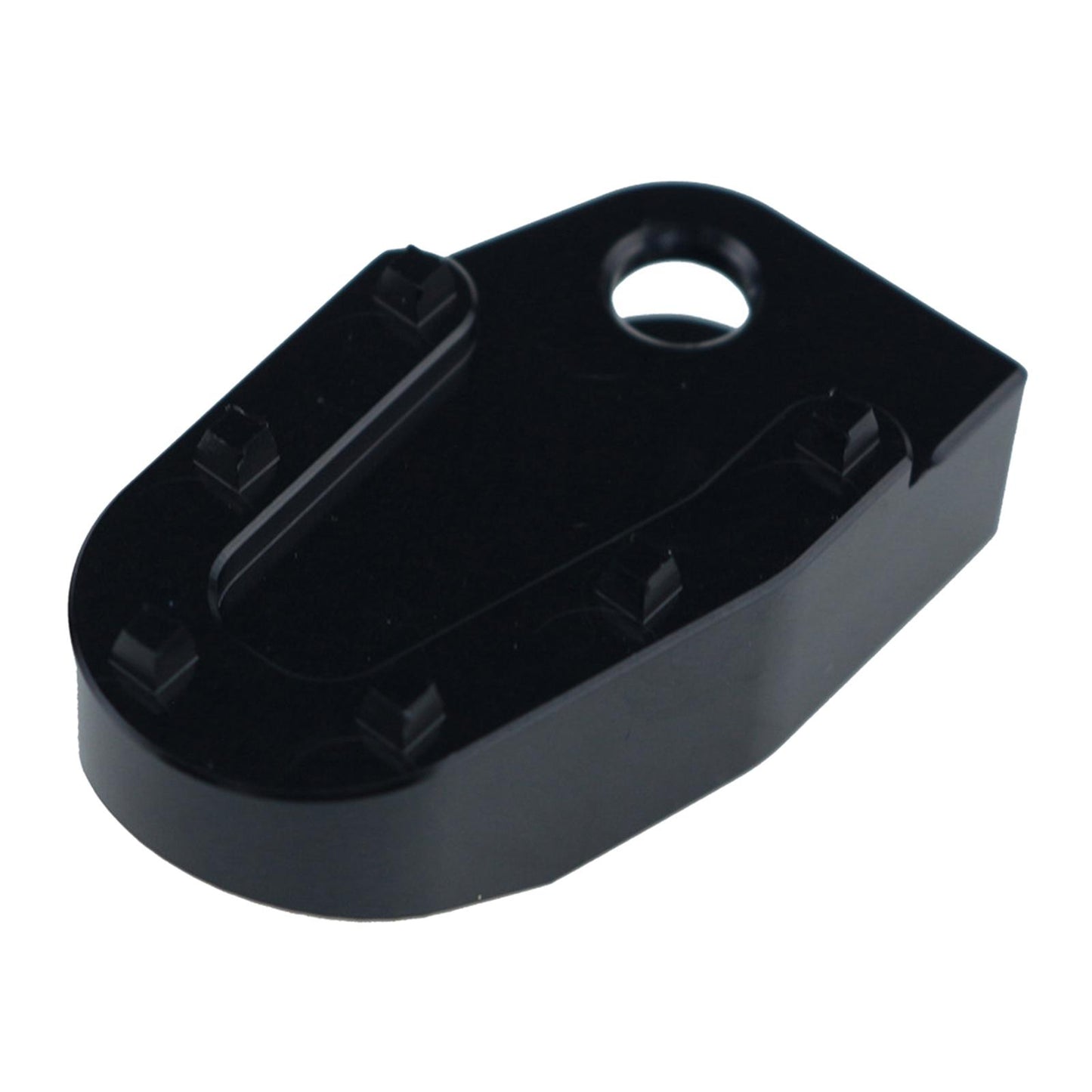 Widening Non-slip Footrests Brake Pedal for Motorcycle Aluminum  black