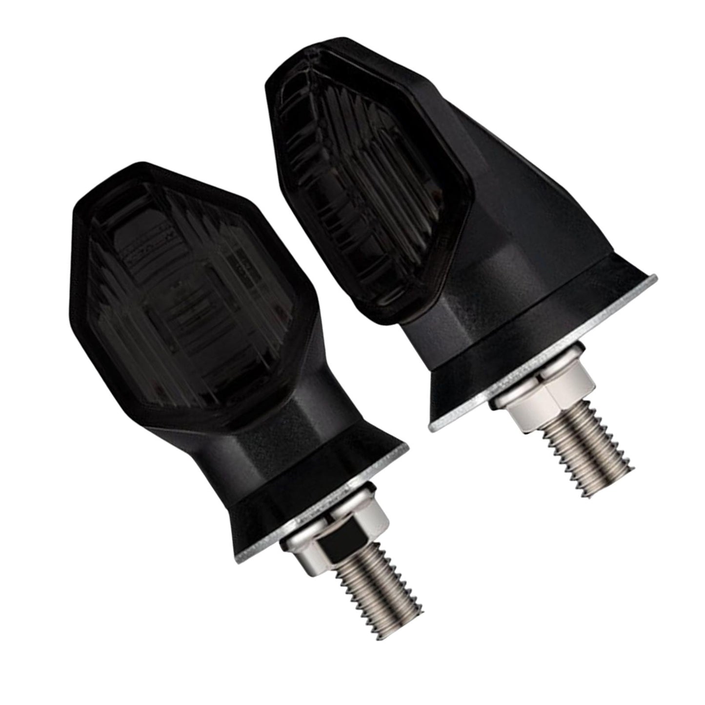 2 Pieces LED Turn Signal Indicator Fits for Honda RS150R Winner Smoke Black