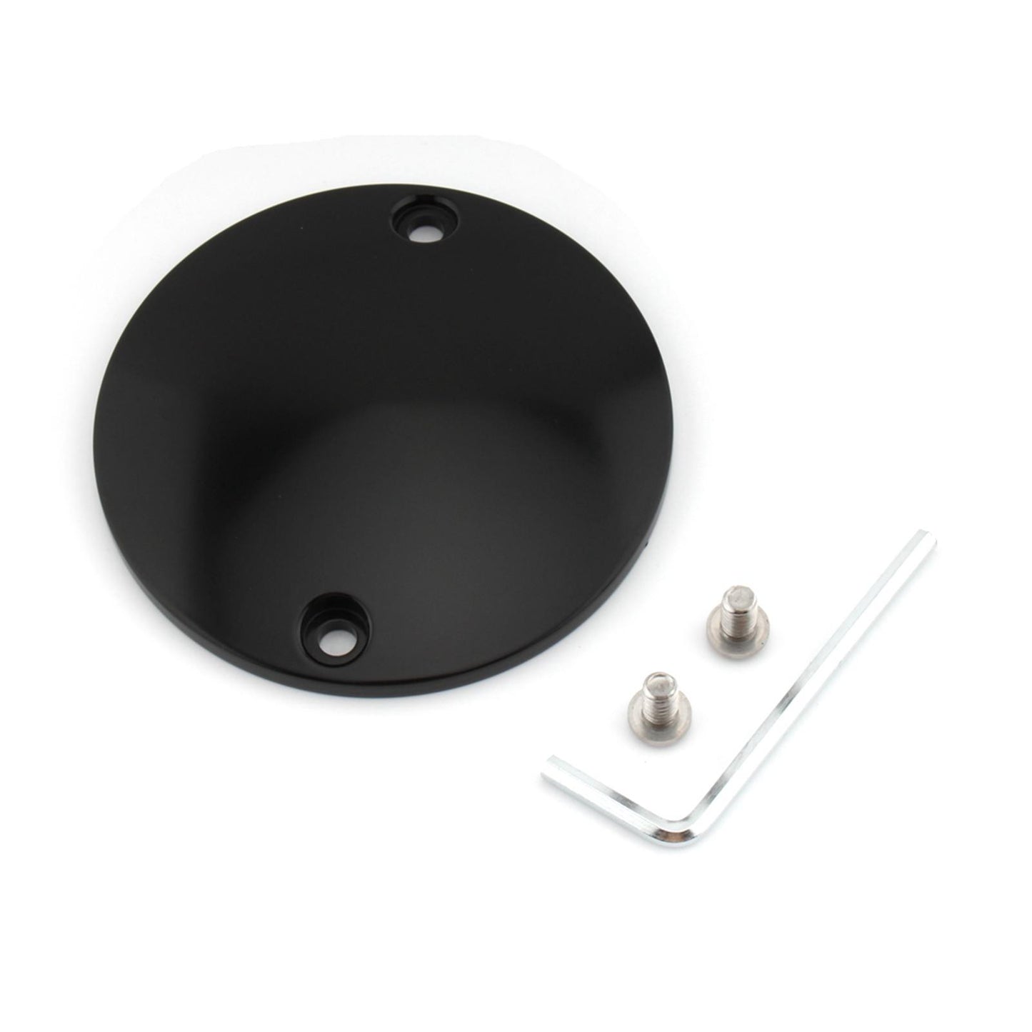 2 Hole Ignition Timer Cover for Harley Fxe 1200 Super Glide 73-80 Black