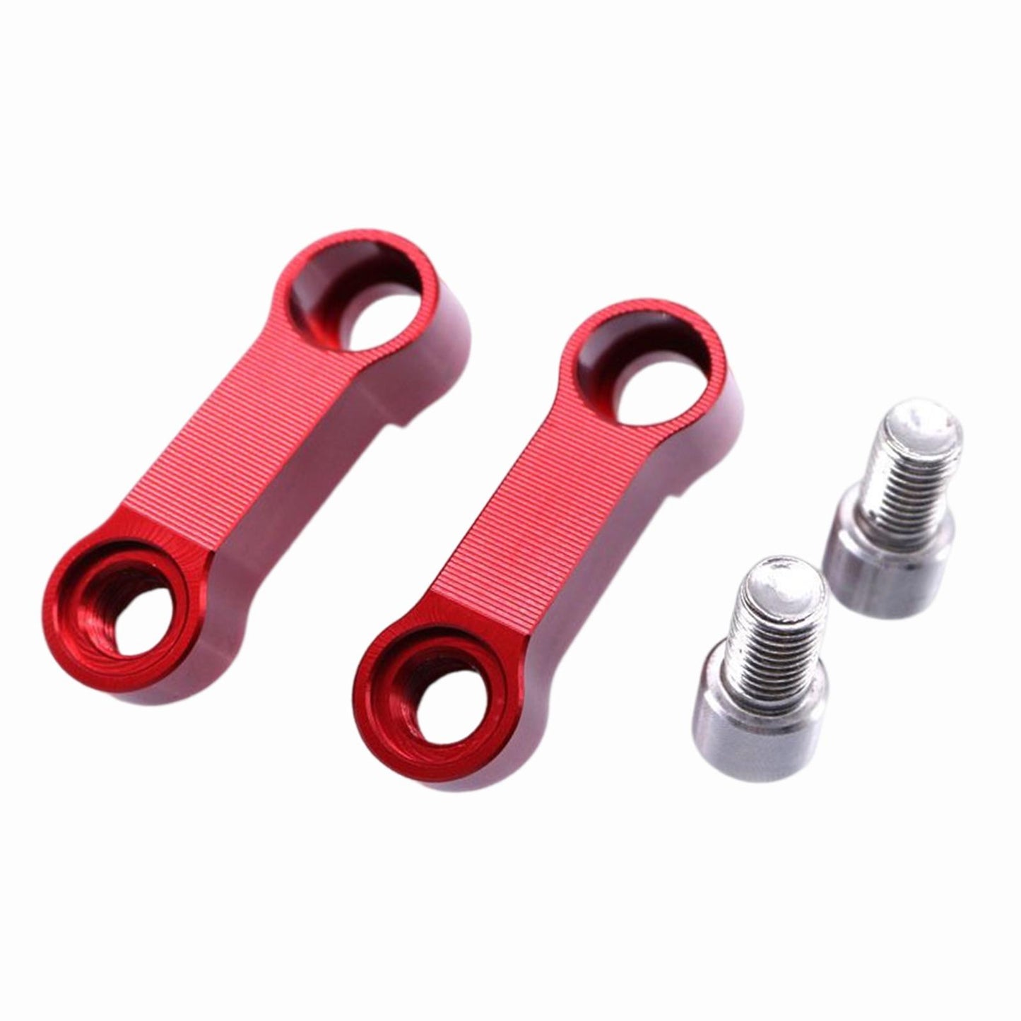 2 Pieces Mirror Mount Riser 10mm Spare Parts Aluminum Alloy  Red
