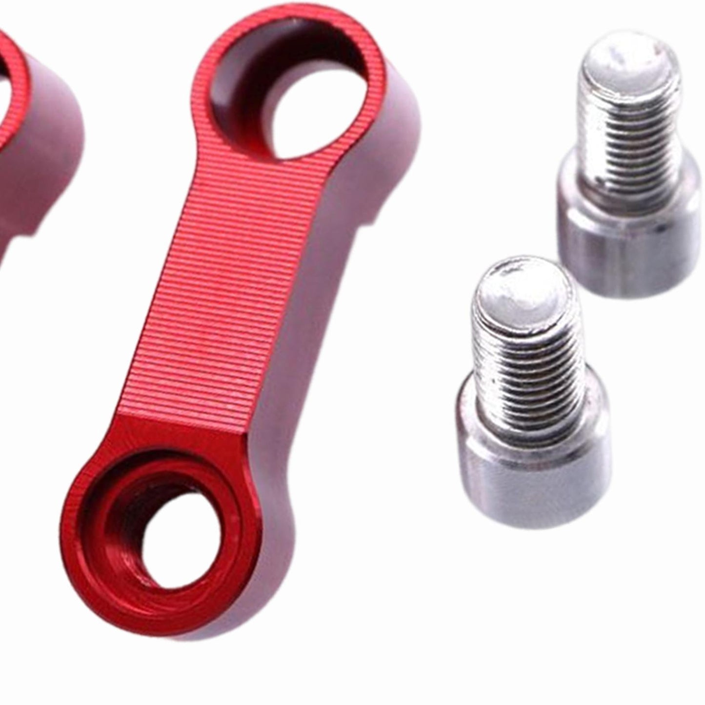 2 Pieces Mirror Mount Riser 10mm Spare Parts Aluminum Alloy  Red