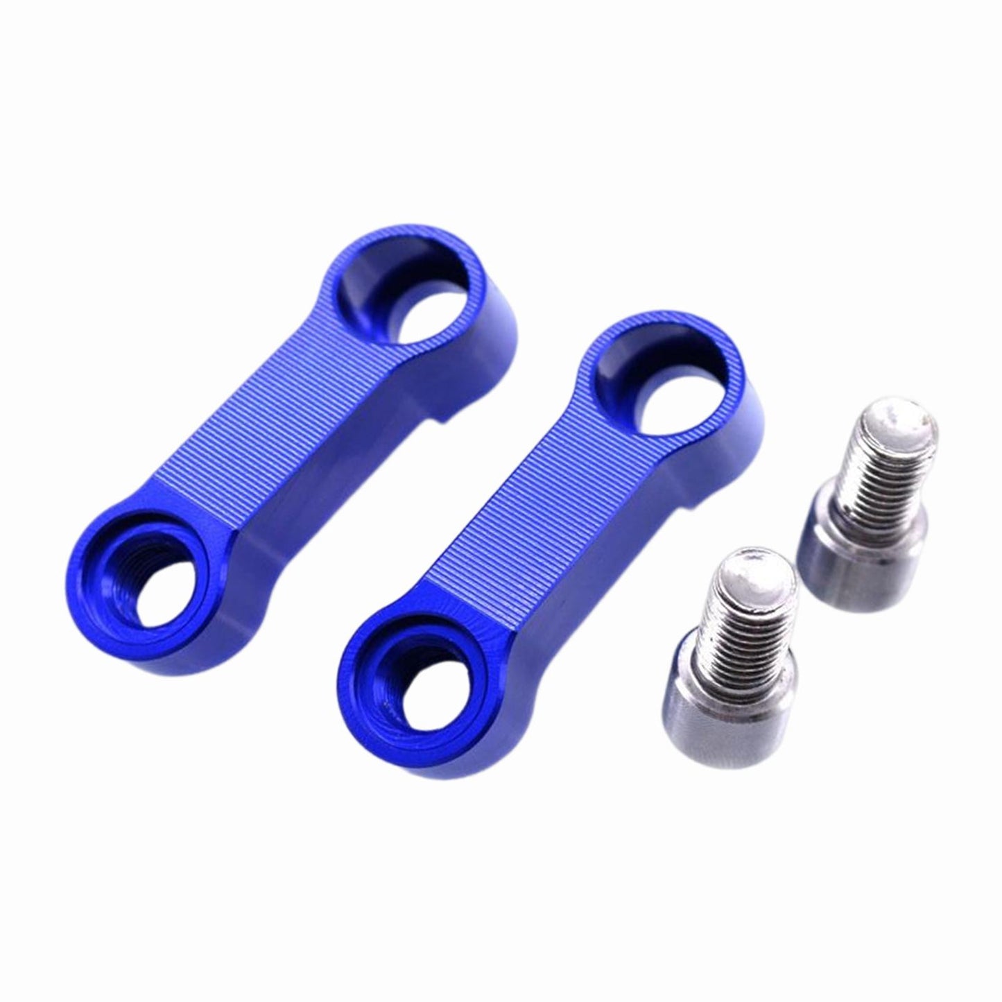 2 Pieces Mirror Mount Riser 10mm Spare Parts Aluminum Alloy  Blue