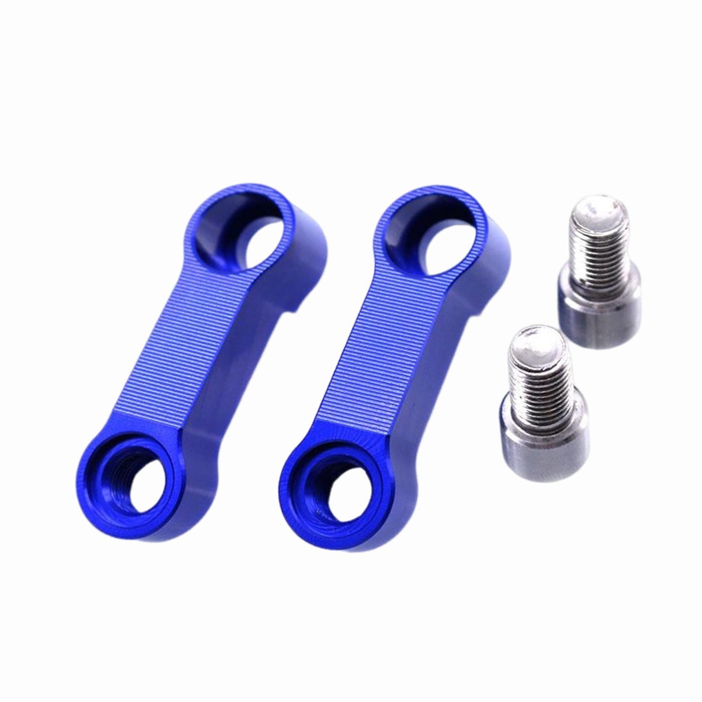 2 Pieces Mirror Mount Riser 10mm Spare Parts Aluminum Alloy  Blue