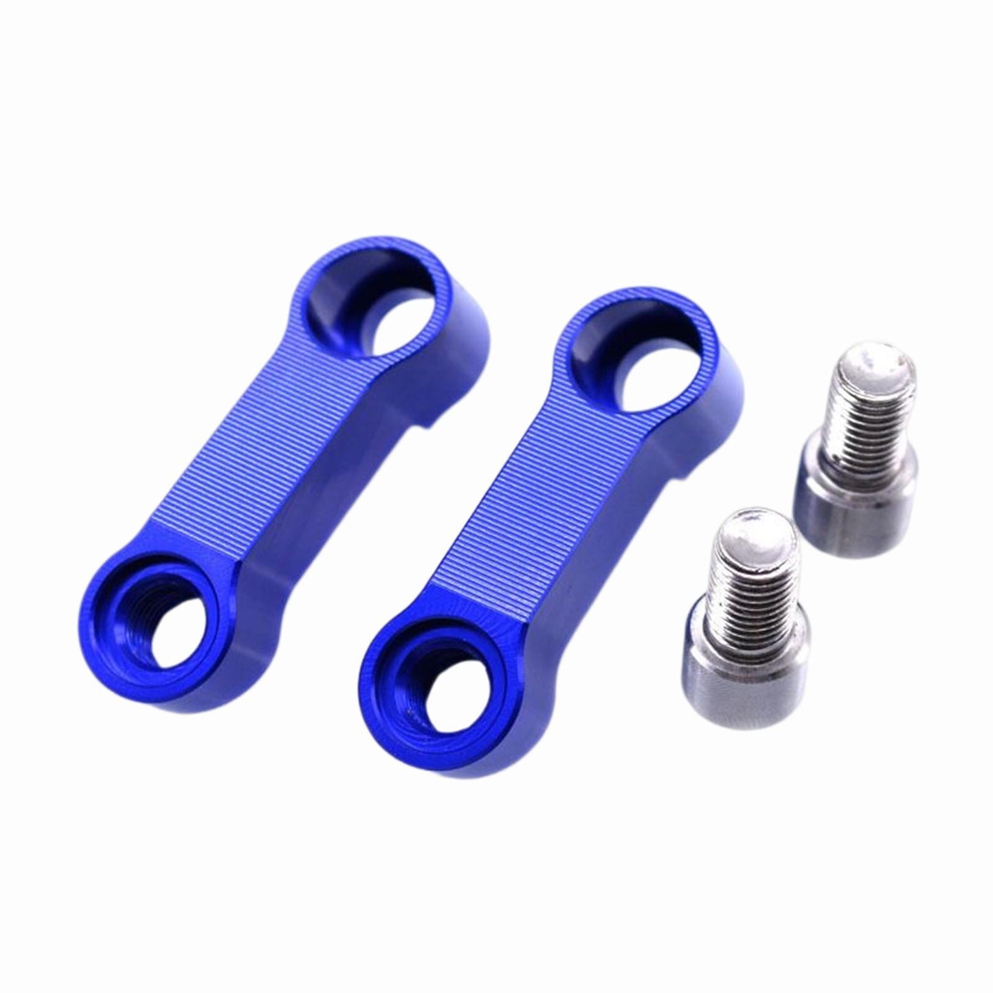 2 Pieces Mirror Mount Riser 10mm Spare Parts Aluminum Alloy  Blue