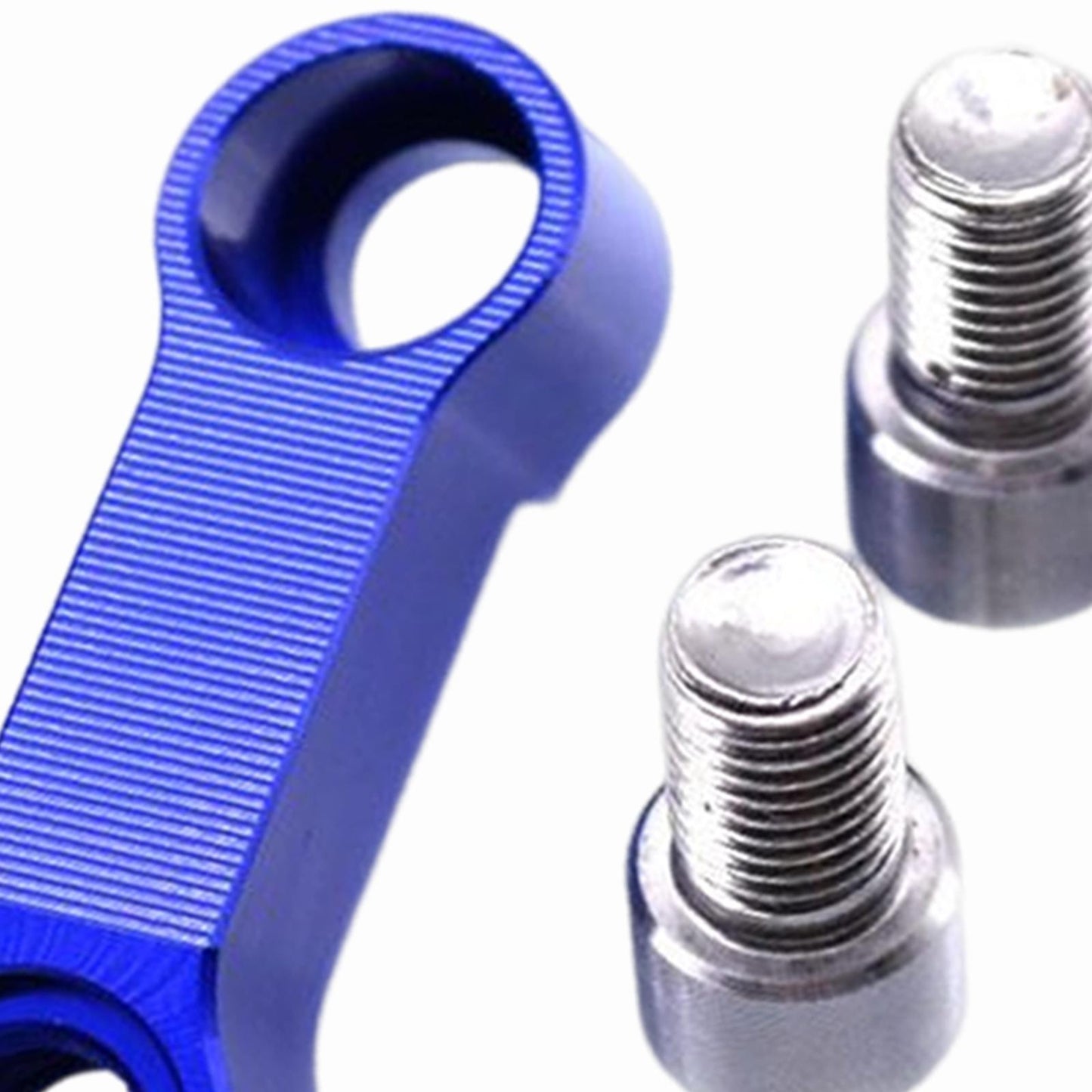 2 Pieces Mirror Mount Riser 10mm Spare Parts Aluminum Alloy  Blue
