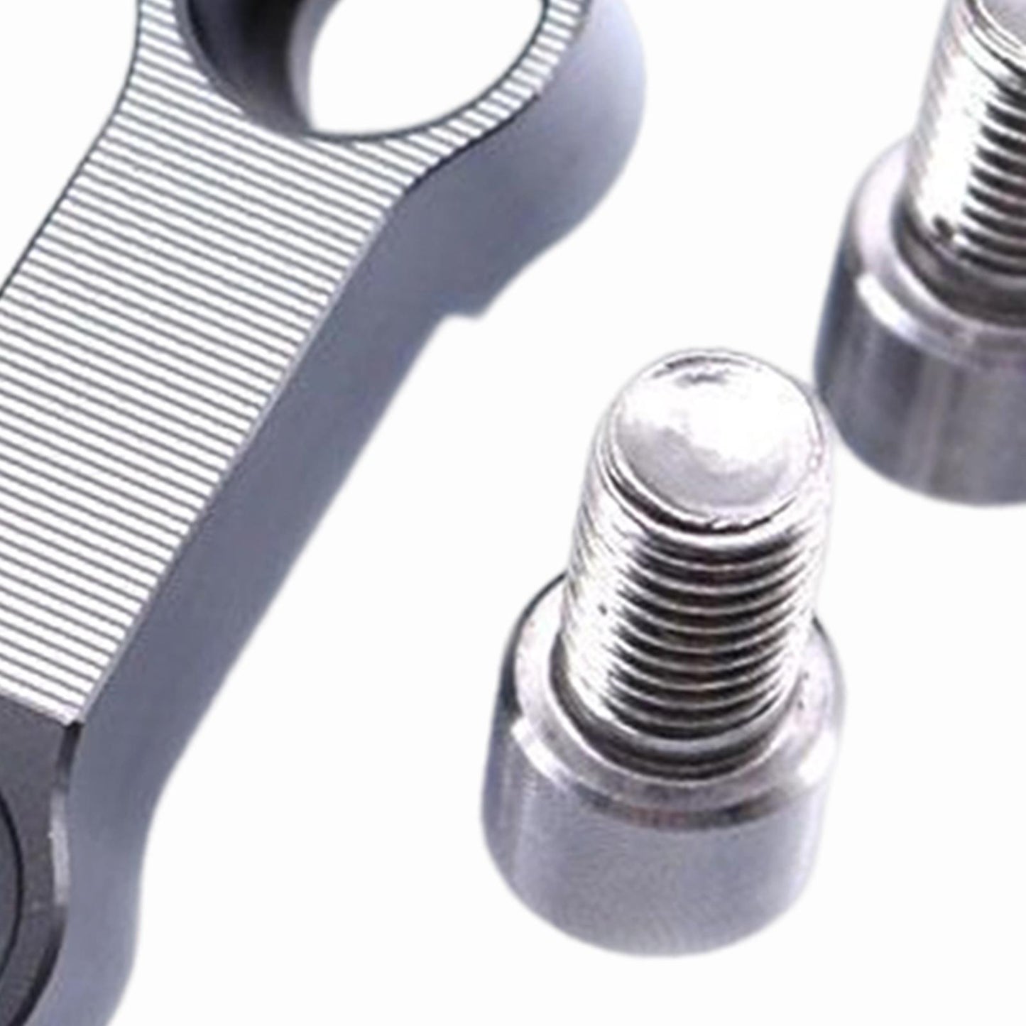 2 Pieces Mirror Mount Riser 10mm Spare Parts Aluminum Alloy  Gray