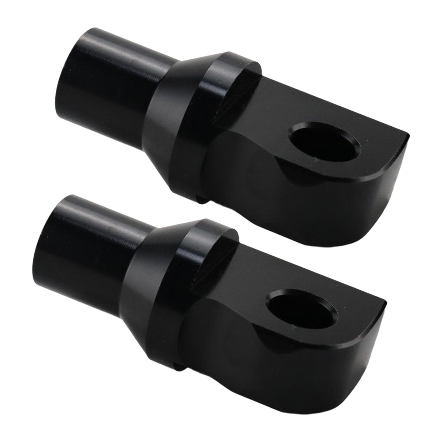 2Pcs Motorcycle Foot Pegs Mounting Bolts Adapter Fits for  Black