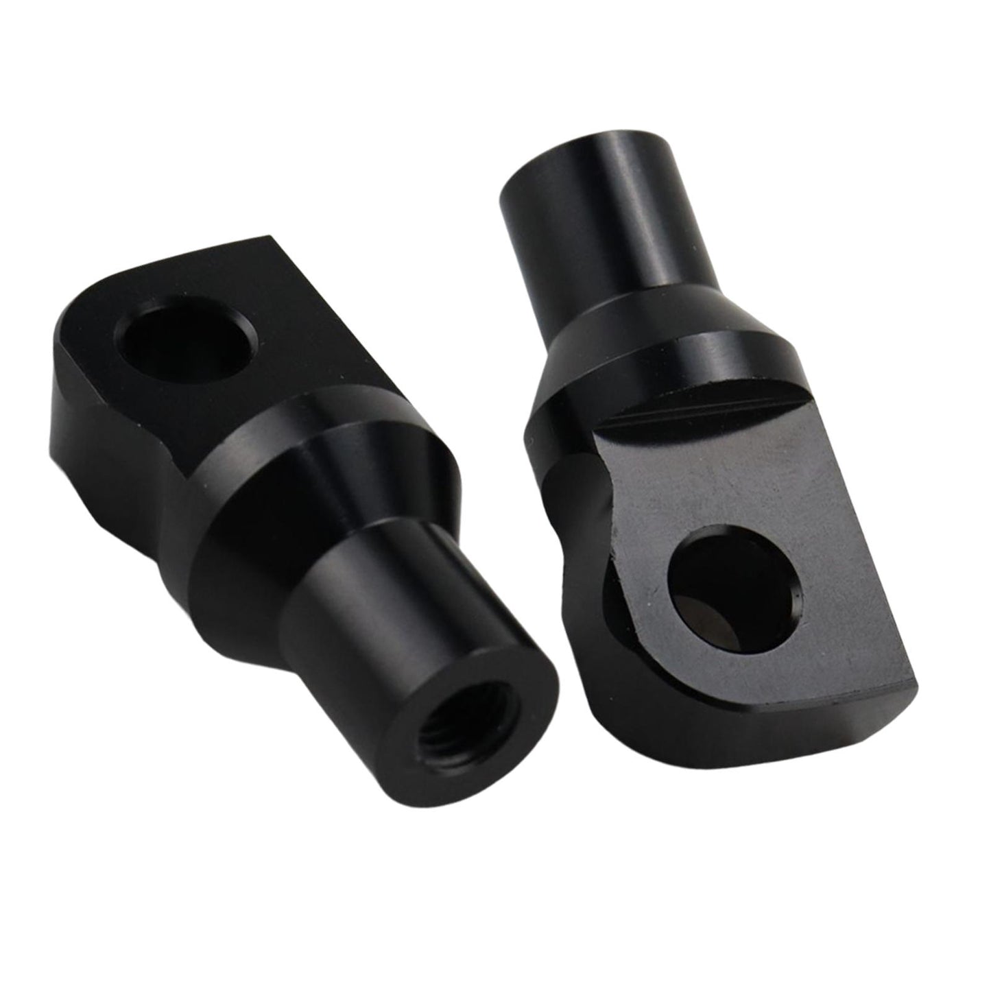 2Pcs Motorcycle Foot Pegs Mounting Bolts Adapter Fits for  Black