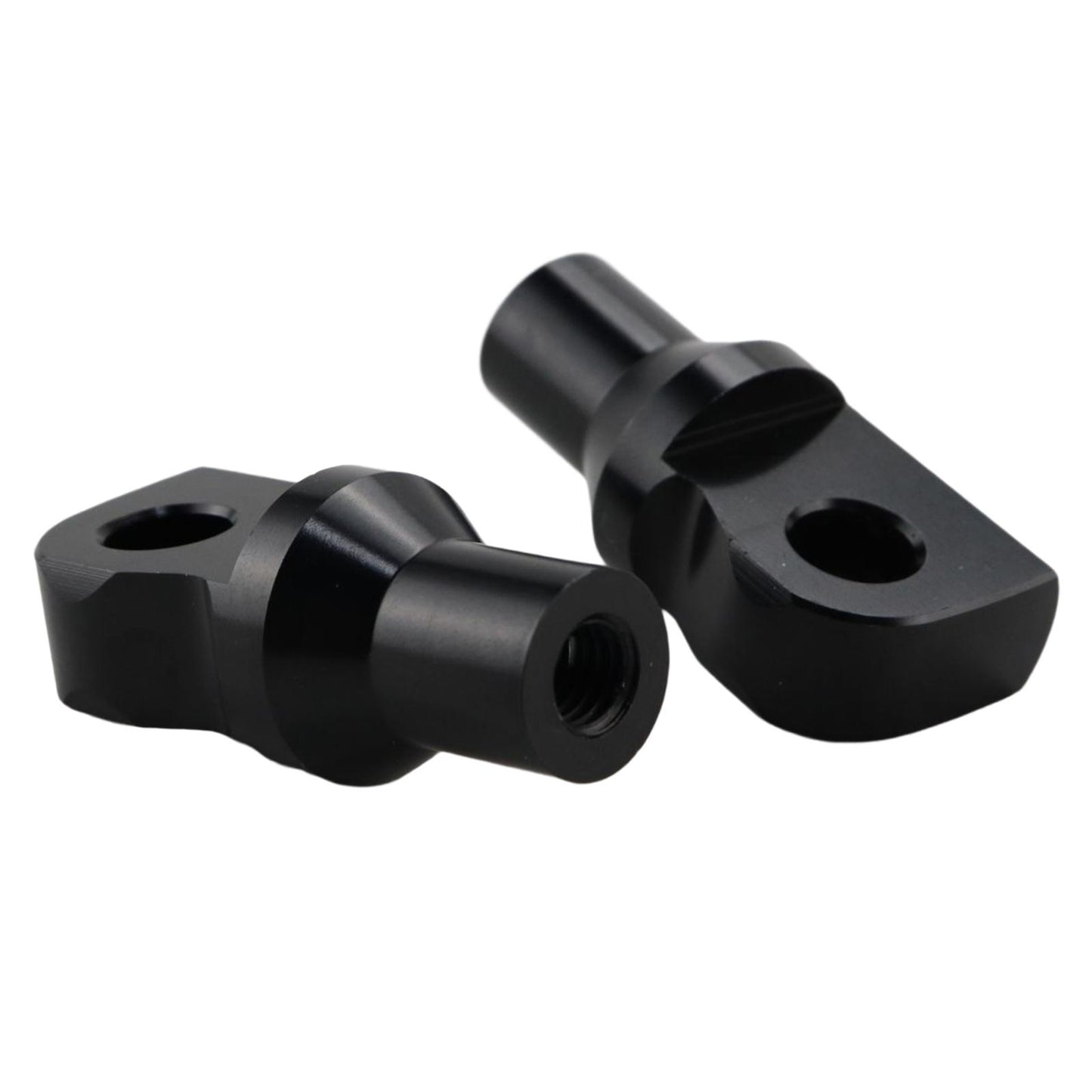 2Pcs Motorcycle Foot Pegs Mounting Bolts Adapter Fits for  Black