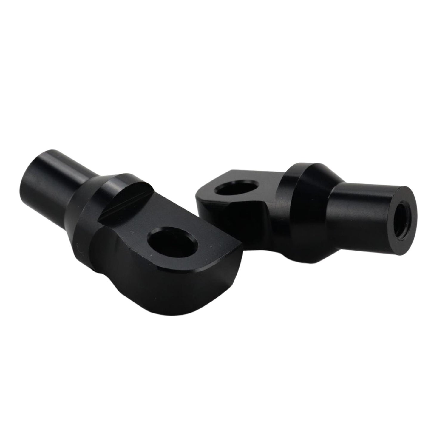 2Pcs Motorcycle Foot Pegs Mounting Bolts Adapter Fits for  Black