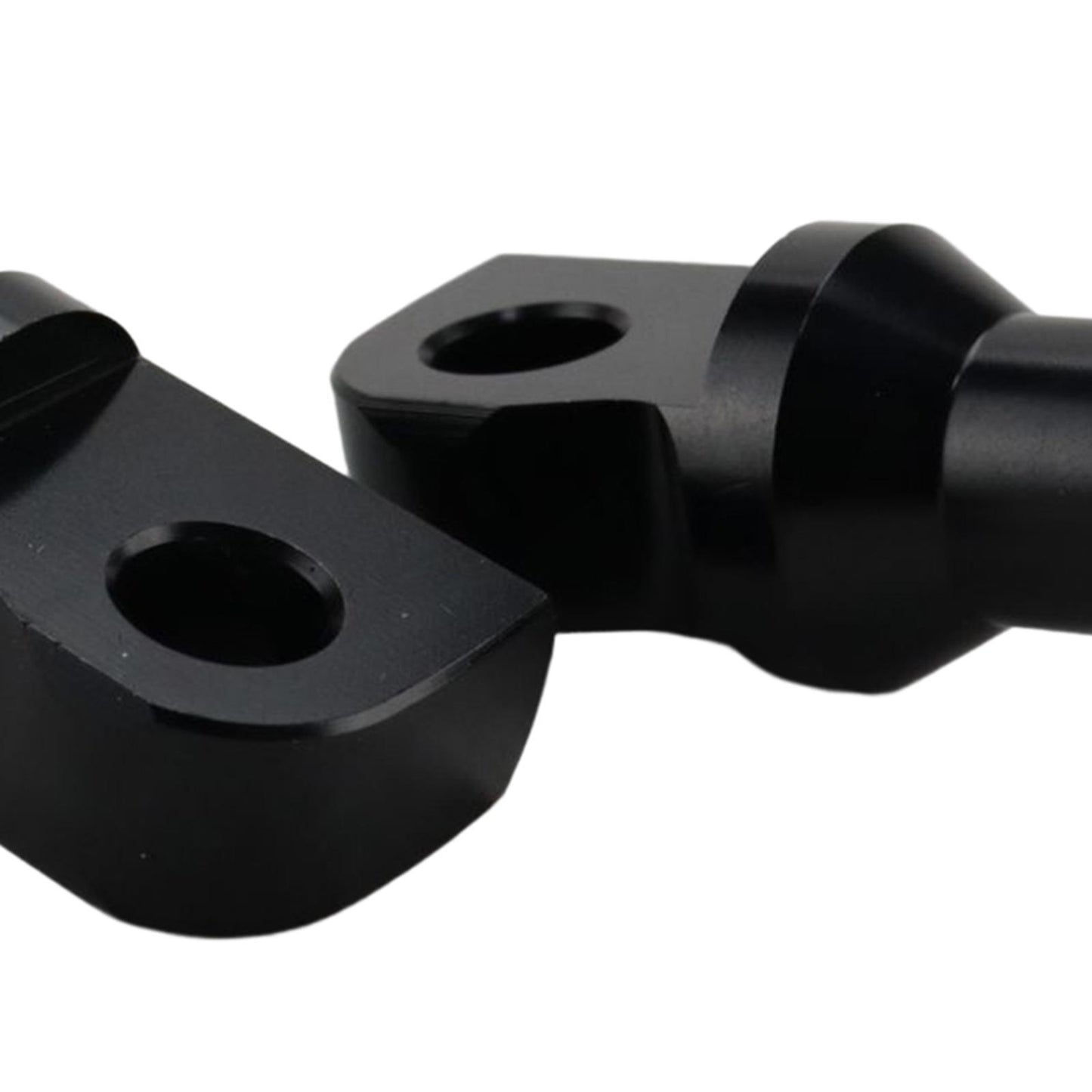 2Pcs Motorcycle Foot Pegs Mounting Bolts Adapter Fits for  Black