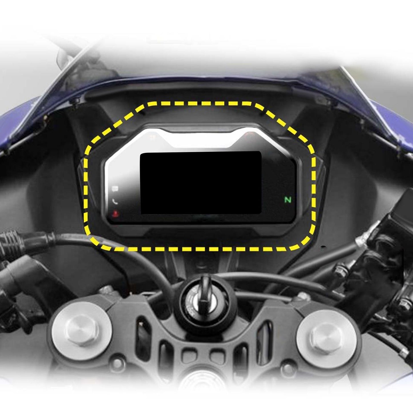 2 Pieces Instrument Cluster Scratch Protection Film for Yamaha R15 V4